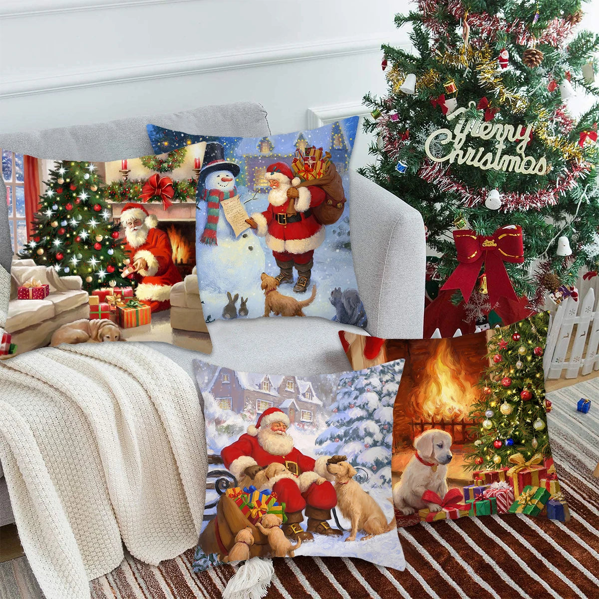 Stylish Christmas Cushion Covers | Festive Throw Pillows for Holiday Decor