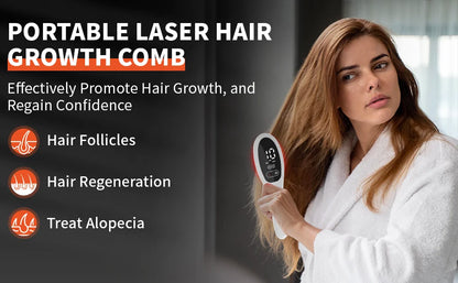 Electric Laser Hair Growth Comb Anti Hair Loss Therapy Comb