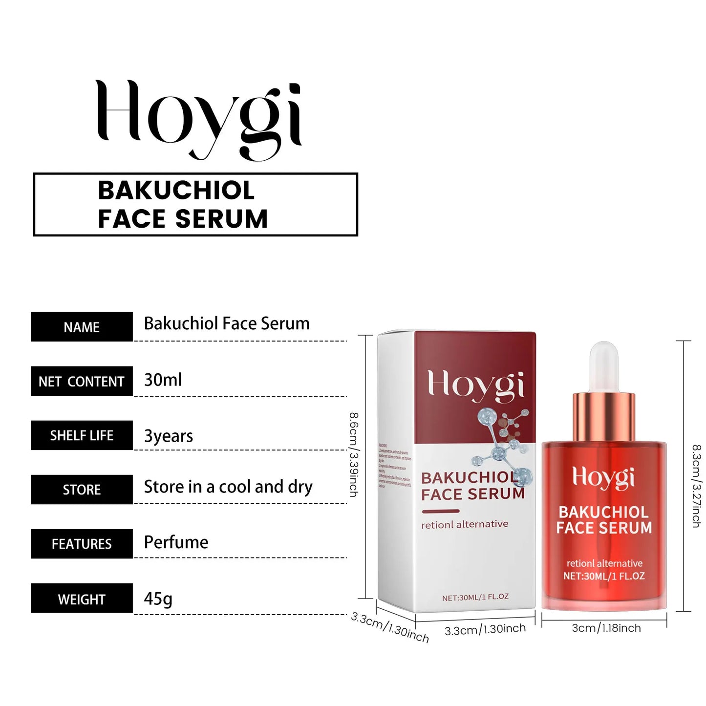 Bakuchiol Face Serum – Firming, Brightening & Hydrating Retinol Alternative