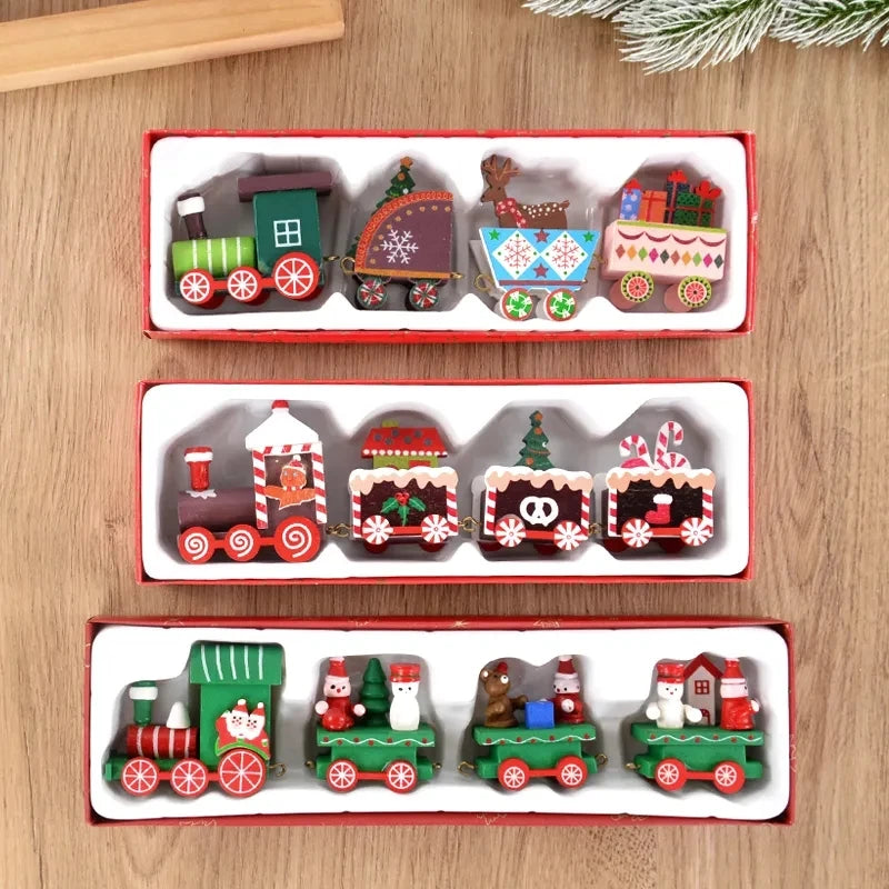 Christmas Wooden Train | Handcrafted Festive Holiday Decoration