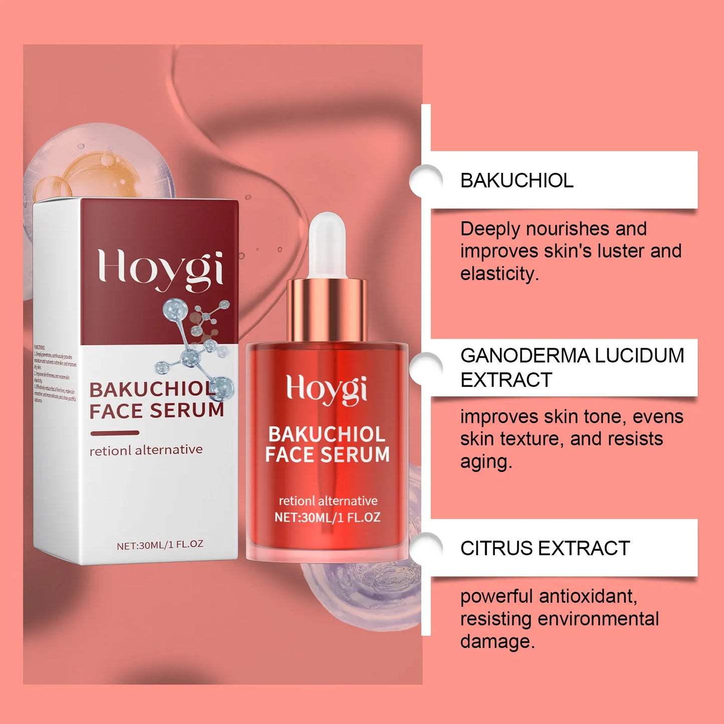 Bakuchiol Face Serum – Firming, Brightening & Hydrating Retinol Alternative