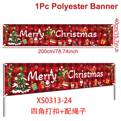 Merry Christmas Outdoor Banner