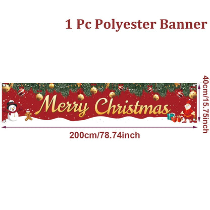 Merry Christmas Outdoor Banner