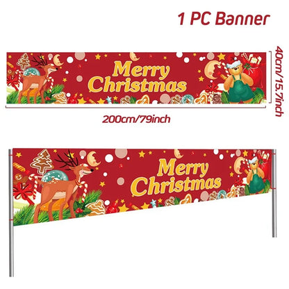 Merry Christmas Outdoor Banner