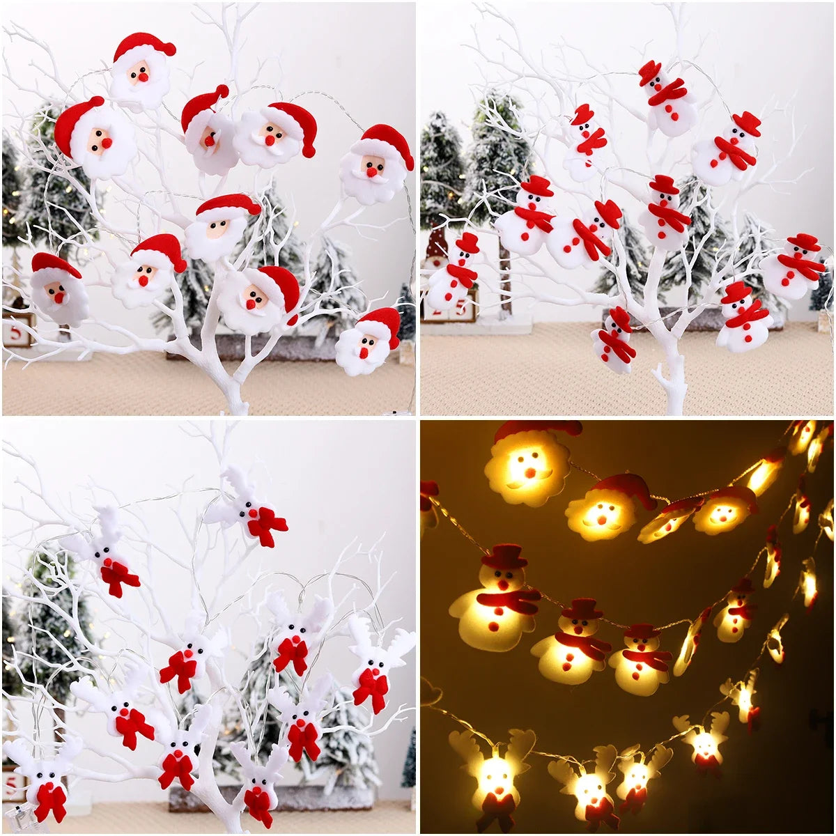 Snowman Christmas LED Garland String Light