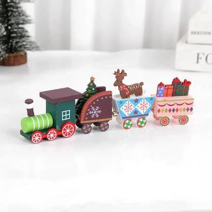 Christmas Wooden Train | Handcrafted Festive Holiday Decoration