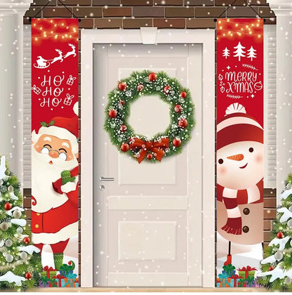 Merry Christmas Door Banner Decoration