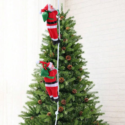 Santa Claus Climbing Ladder Pendant Merry Christmas Decoration