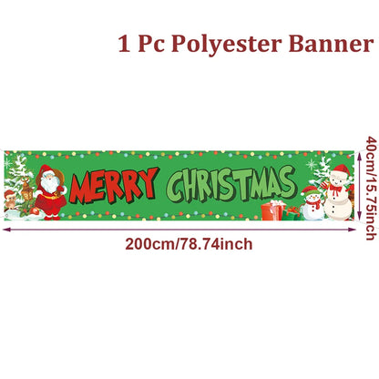 Merry Christmas Outdoor Banner