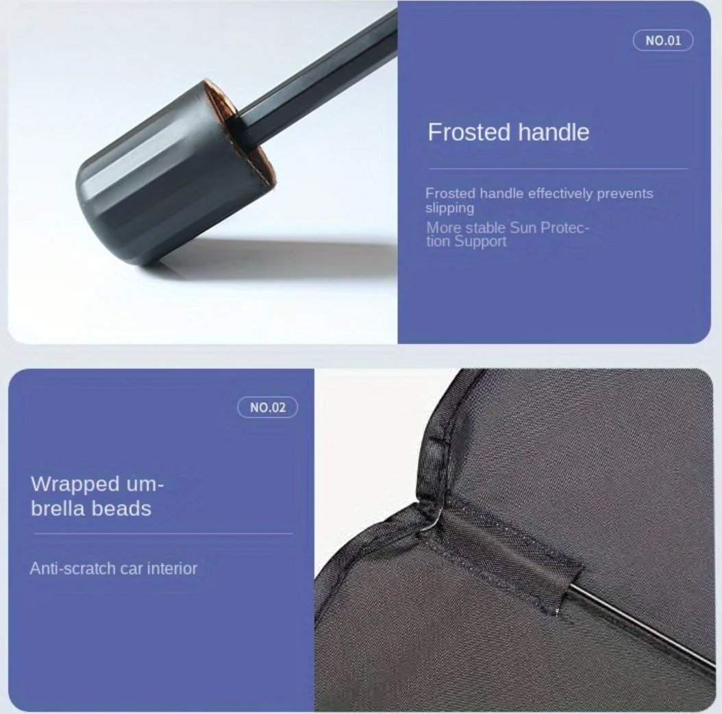 Car Sunshade Umbrella – Foldable Windshield Sun Protection for Heat & UV