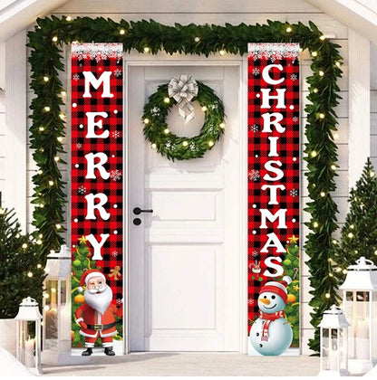 Merry Christmas Door Banner Decoration