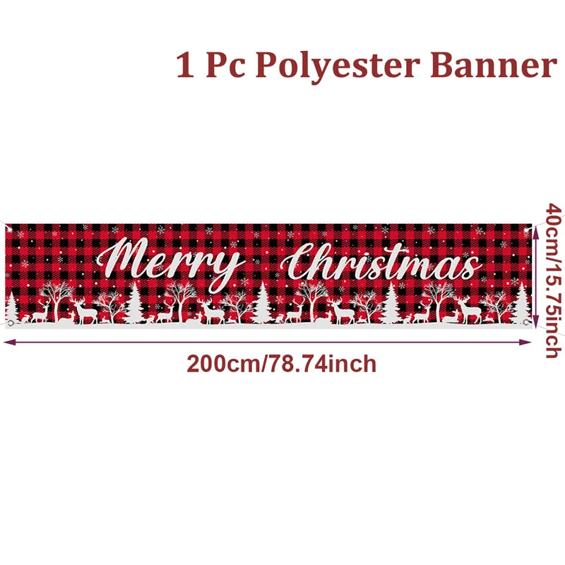 Merry Christmas Outdoor Banner