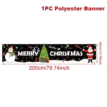 Merry Christmas Outdoor Banner