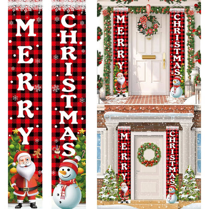 Merry Christmas Door Banner Decoration