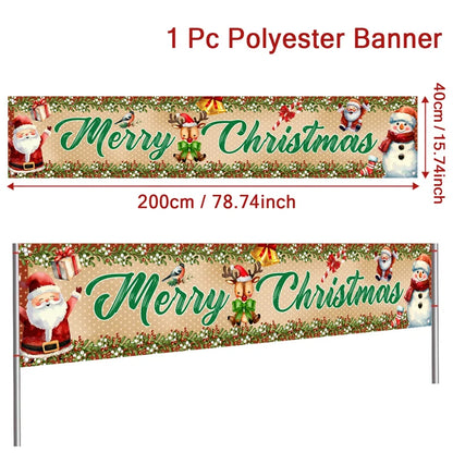 Merry Christmas Outdoor Banner