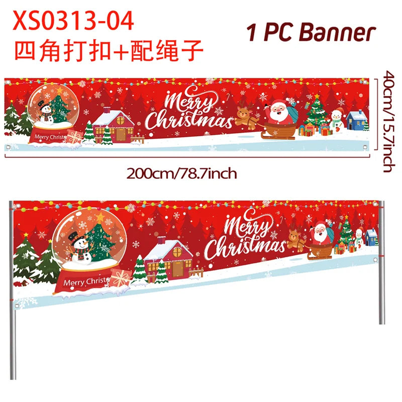 Merry Christmas Outdoor Banner