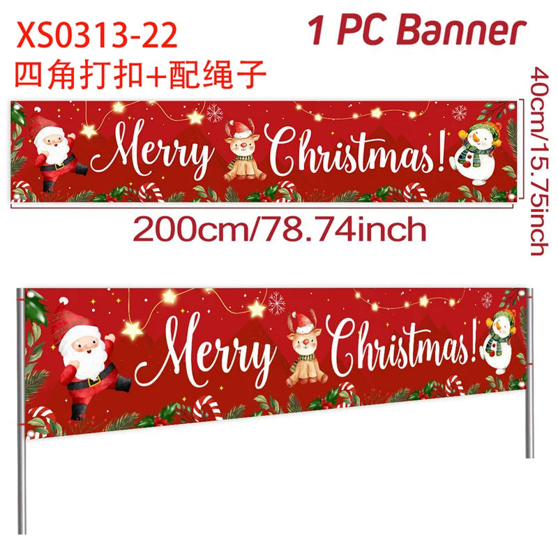 Merry Christmas Outdoor Banner