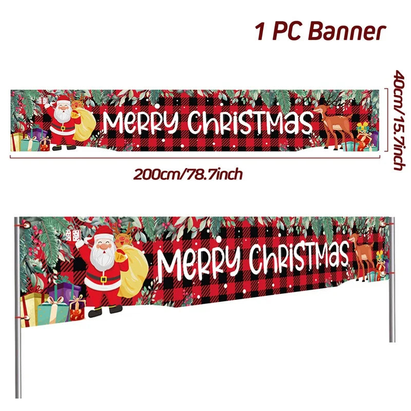 Merry Christmas Outdoor Banner