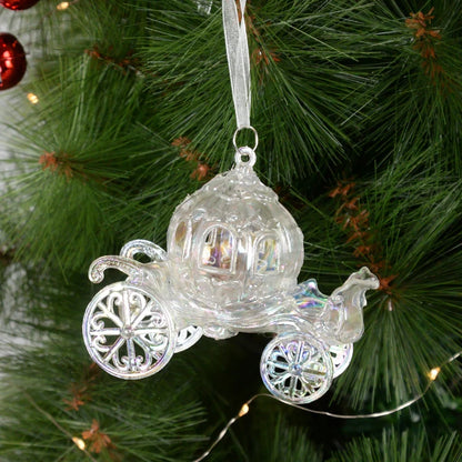 Acrylic Christmas Tree Hanging Ornaments Elk Angel Doll Bell