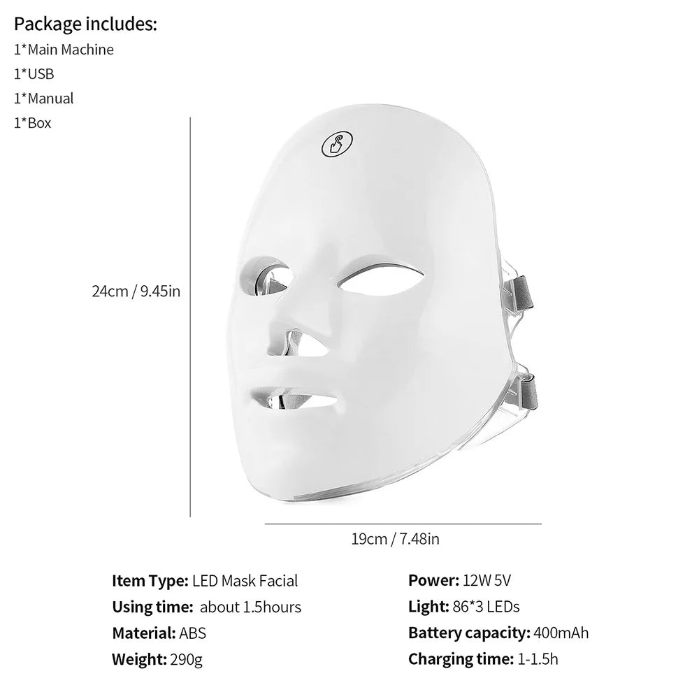 LED Photon Therapy Beauty Mask