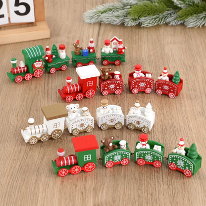 Christmas Wooden Train | Handcrafted Festive Holiday Decoration