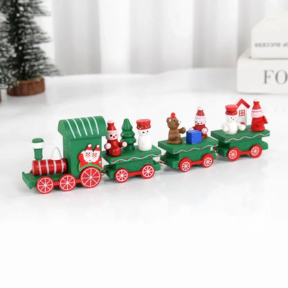 Christmas Wooden Train | Handcrafted Festive Holiday Decoration