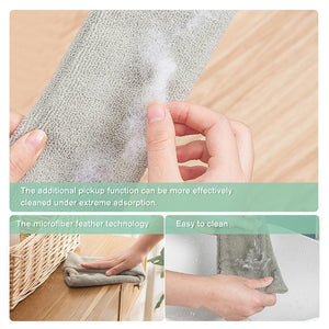 Multifunction Retractable Microfiber Dust Brush Gap Mop